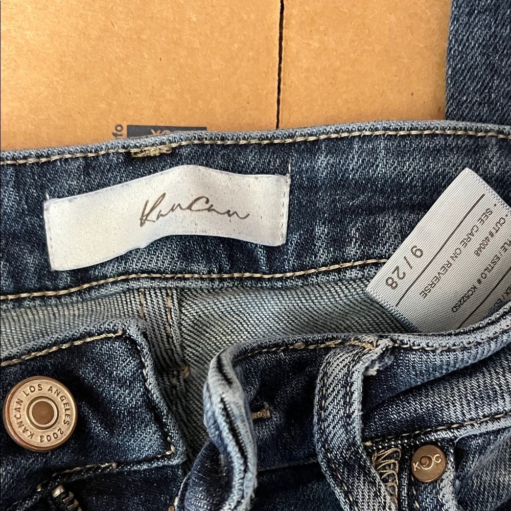 KanCan Women's Deep Blue Boot Cut Jeans